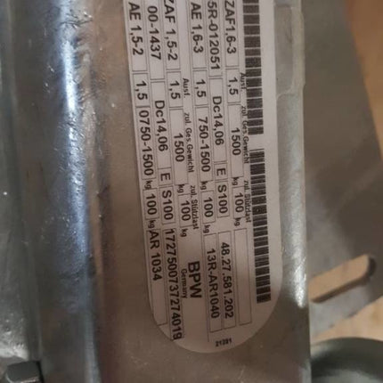 BPW BPW Auflaufeinrichtung für Anhänger - ZAF1.6-3 - maximale Anhängelast: 1500 kg - inkl. Konsole für seitliches Stützrad