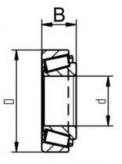 BPW BPW Kegelrollenlager - 32008X - 40/68x19 mm