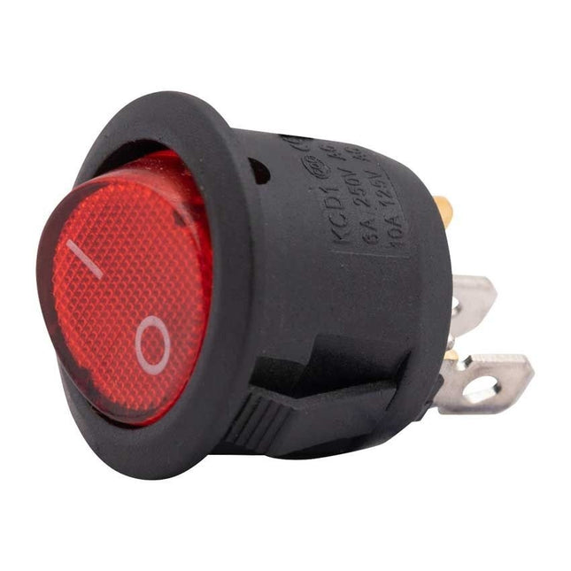 Cantonal 1-poliger Einbau-Wippschalter ein-aus - mit Kontrollleuchte