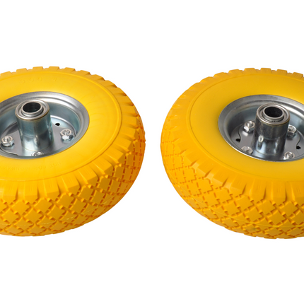 Cantonal 2 Stück Premium Sackkarrenrädern - 3.00-4 - pannensicheren - Nabendurchmesser: 20 mm - Nabenlänge: 55 mm