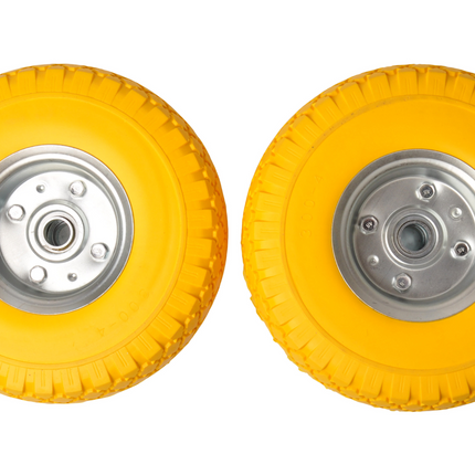 Cantonal 2 Stück Premium Sackkarrenrädern - 3.00-4 - pannensicheren - Nabendurchmesser: 20 mm - Nabenlänge: 55 mm