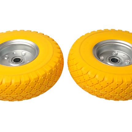 Cantonal 2 Stück Premium Sackkarrenrädern - 3.00-4 - pannensicheren - Nabendurchmesser: 20 mm - Nabenlänge: 55 mm