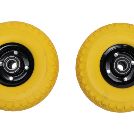 Cantonal 2 Stück Premium-Schubkarrenrädern 3.00-4 - pannensicher - Nabendurchmesser: 25 mm - Nabenlänge: 75 mm