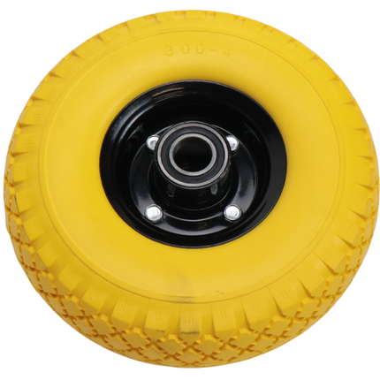 Cantonal 2 Stück Premium-Schubkarrenrädern 3.00-4 - pannensicher - Nabendurchmesser: 25 mm - Nabenlänge: 75 mm
