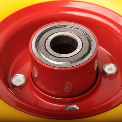 Cantonal 2 Stück Sackkarrenräder - 3.00-4 - pannensichere Vollgummi - Achse: 20 mm - Nabenlänge: 75 mm