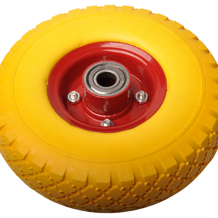 Cantonal 2 Stück Sackkarrenräder - 3.00-4 - pannensichere Vollgummi - Achse: 20 mm - Nabenlänge: 75 mm