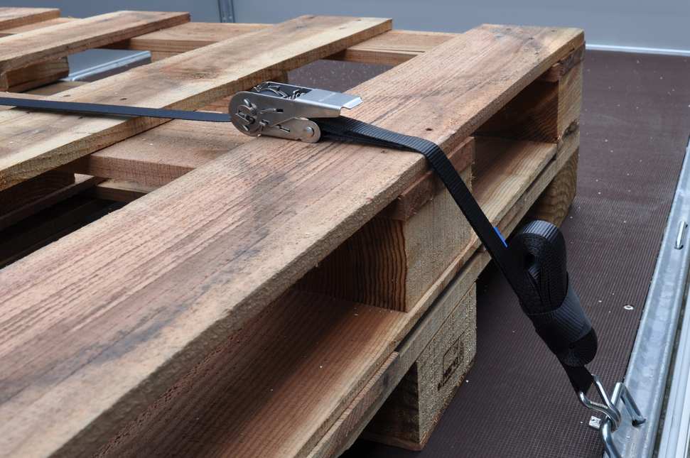 Cantonal 2 Stück Spanngurte - 570x2,5 cm - schwarz - Bruchlast 400 kg