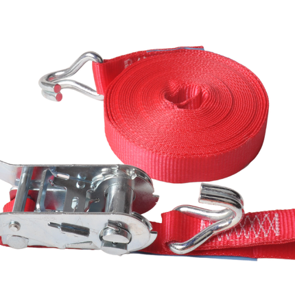 Cantonal 2 Stück Spanngurte - 700x2,5 cm - rot - Bruchlast 750 kg