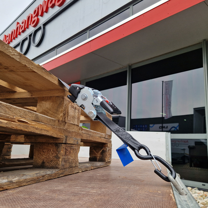 Cantonal 2 Stück Spanngurte automatisch - 180x5 cm - Bruchlast 1500 kg - inkl. S-Haken und Sicherungsfeder