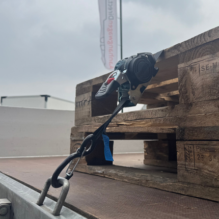 Cantonal 2 Stück Spanngurte automatisch - 300x5 cm - Bruchlast 1500 kg - Inklusive S-Haken und Sicherungsfedern