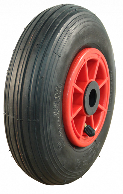 Cantonal 2.50-4 LKW-Sackkarrenrad - Luftreifen und Kunststofffelge - 75 kg maximale Belastung - 20 mm Achsloch/Nabendurchmesser - inklusive Rollenlager