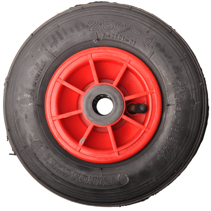 Cantonal 2.50-4 LKW-Sackkarrenrad - Luftreifen und Kunststofffelge - 75 kg maximale Belastung - 20 mm Achsloch/Nabendurchmesser - inklusive Rollenlager