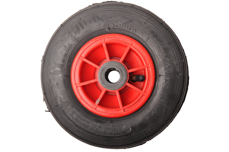 Cantonal 2.50-4 LKW-Sackkarrenrad - Luftreifen und Kunststofffelge - 75 kg maximale Belastung - 20 mm Achsloch/Nabendurchmesser - inklusive Rollenlager