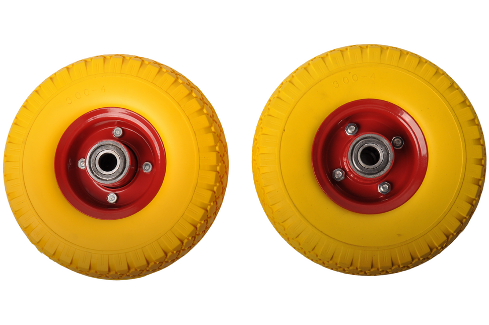 Cantonal 2x  vollgummi pannensicher  Sackkarrenräder 3.00-4 - 20 mm