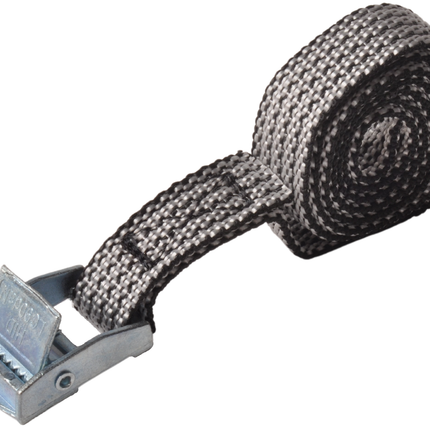 Cantonal 4 Stück Spanngurt - 80x1,6 cm - grau - Bruchlast 150 kg