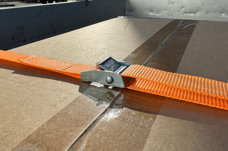 Cantonal 4 Stück Spanngurte- 195x2,5 cm - orange - Bruchlast 250 kg - 2-teilig