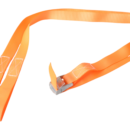 Cantonal 4 Stück Spanngurte- 195x2,5 cm - orange - Bruchlast 250 kg - 2-teilig