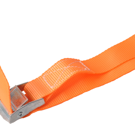 Cantonal 4 Stück Spanngurte- 195x2,5 cm - orange - Bruchlast 250 kg - 2-teilig