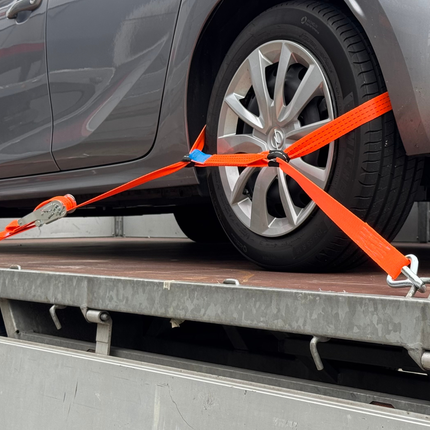 Cantonal 4 Stück Spanngurte - 330x3,6 cm - bruchlast 3000 kg - Autotransporter