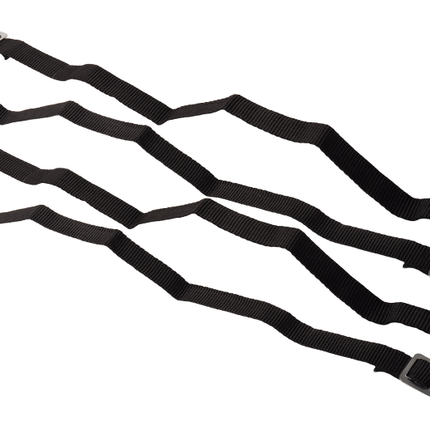 Cantonal 4 Stück Spanngurte - 40x1,8 cm - schwarz - für Fahrradträger