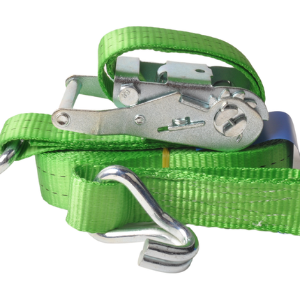 Cantonal 4 Stück Spanngurte - 600x3,5 cm - grün - Bruchlast 2000 kg