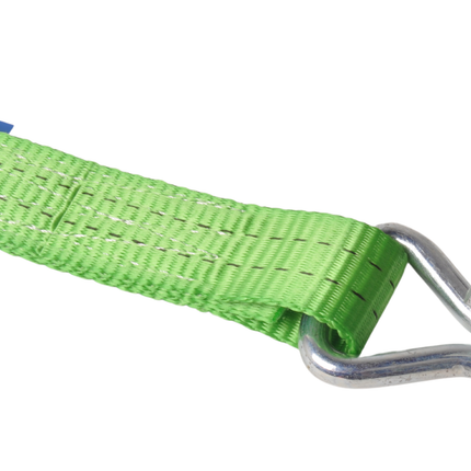 Cantonal 4 Stück Spanngurte - 600x3,5 cm - grün - Bruchlast 2000 kg
