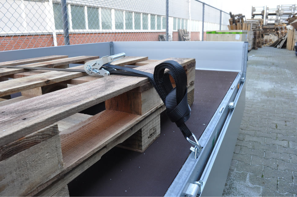 Cantonal 4 Stück Spanngurte - 600x3,5 cm - schwarz - Bruchlast 3000 kg