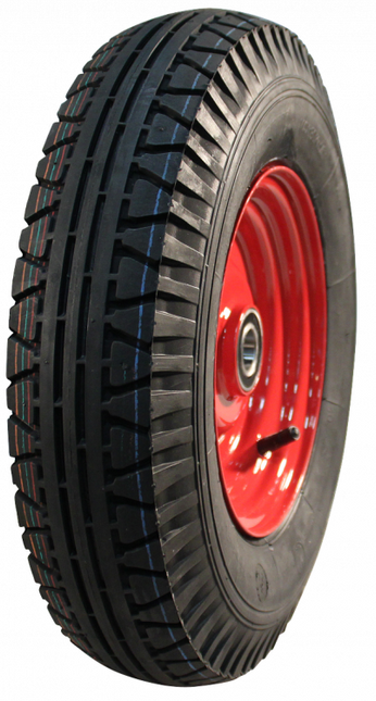 Cantonal 4.00-8 Profi-Schubkarrenrad - Luftbereifung und Stahlfelge - 575 kg Tragfähigkeit - 25 mm Achsloch/Nabendurchmesser - inklusive Kugellager