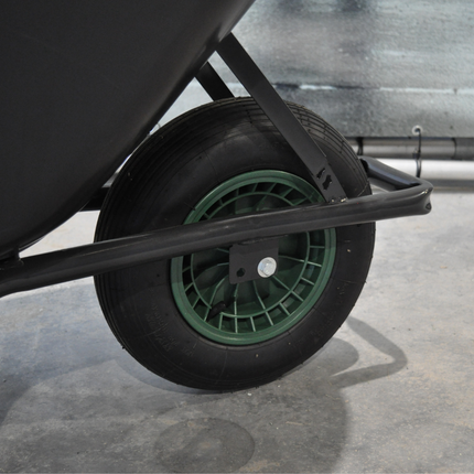 Cantonal 4.00-8 Schubkarrenrad - Luftbereifung und Kunststoff-Felge - 250 kg Tragfähigkeit - 20 mm Achsloch/Nabendurchmesser - inkl. Rollenlager