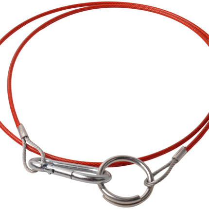 Cantonal Abreißseil 140 cm Klemmhaken + Ring (rot)