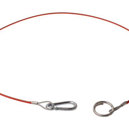 Cantonal Abreißseil 140 cm Klemmhaken + Ring (rot)
