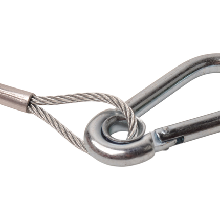 Cantonal Abreißseil 140 cm Klemmhaken + Ring (rot)