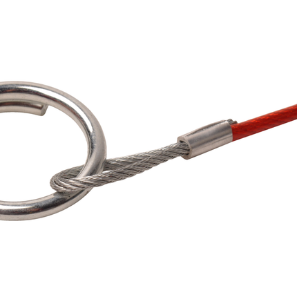 Cantonal Abreißseil 140 cm Klemmhaken + Ring (rot)