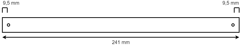 Cantonal Achse für Kielrollen - 241x16,8 mm
