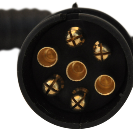 Cantonal Adapter Spiralkabel 7-adrig mit 13-poligem Stecker & 7-poligem Stecker - 90 bis 250 cm