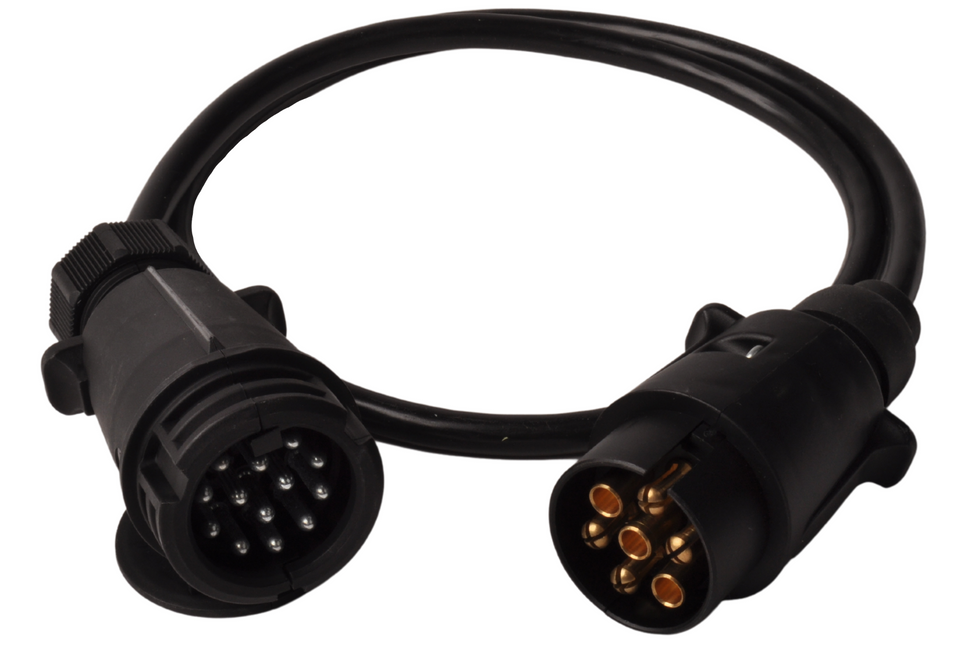 Cantonal Adapter-Verlängerungskabel 7-adrig mit 13-poligem Stecker & 7-poligem Stecker - 100 cm