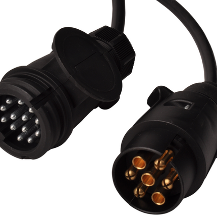 Cantonal Adapter-Verlängerungskabel 7-adrig mit 13-poligem Stecker & 7-poligem Stecker - 100 cm