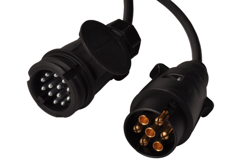 Cantonal Adapter-Verlängerungskabel 7-adrig mit 13-poligem Stecker & 7-poligem Stecker - 100 cm