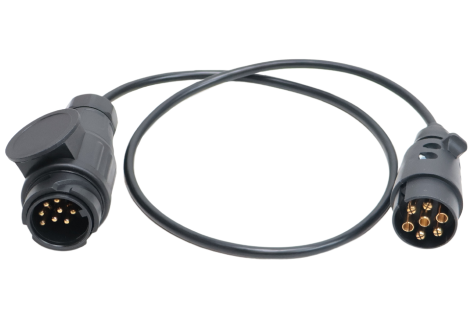 Cantonal Adapter-Verlängerungskabel 7-adrig mit 13-poligem Stecker & 7-poligem Stecker - 100 cm