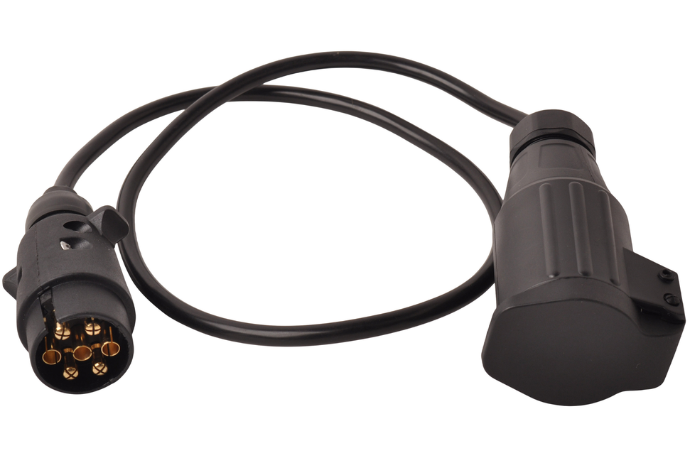 Cantonal Adapterkabel 7-adrig mit 1x 7-poligem Stecker & 1x 13-poliger Buchse - 80 cm