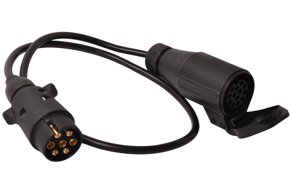 Cantonal Adapterkabel 7-adrig mit 1x 7-poligem Stecker & 1x 13-poliger Buchse - 80 cm