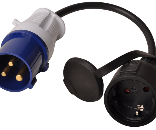 Adapterstecker Camping - CEE auf Schuko-Steckdose