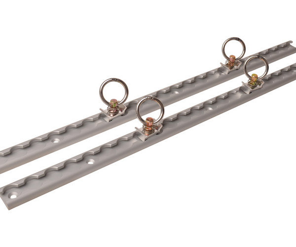 Aluminium-Airlineschienen-Set - 60 cm Länge - 30 mm Breite - 500 kg Bruchlast - 2 Stück