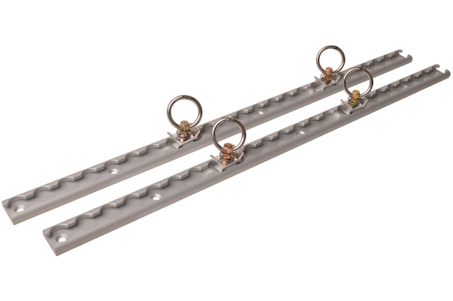 Cantonal Aluminium-Airlineschienen-Set - 60 cm Länge - 30 mm Breite - 500 kg Bruchlast - 2 Stück