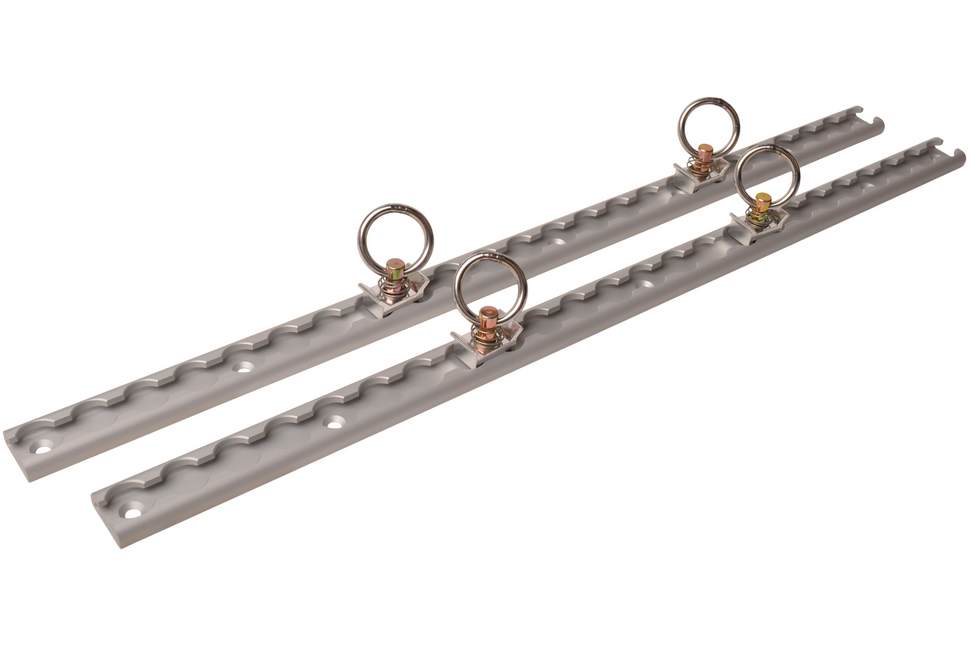 Cantonal Aluminium-Airlineschienen-Set - 60 cm Länge - 30 mm Breite - 500 kg Bruchlast - 2 Stück