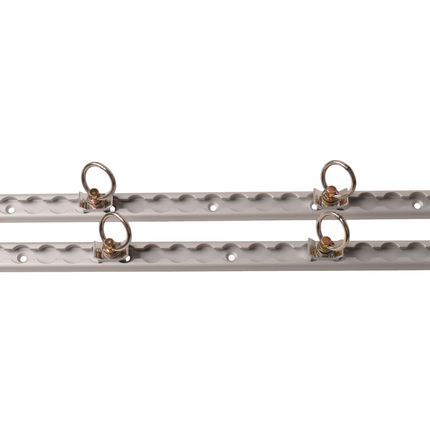Cantonal Aluminium-Airlineschienen-Set - 60 cm Länge - 30 mm Breite - 500 kg Bruchlast - 2 Stück