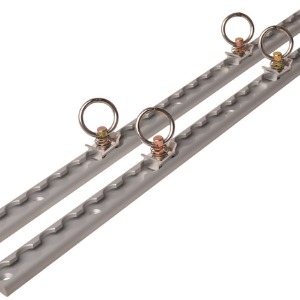 Cantonal Aluminium-Airlineschienen-Set - 60 cm Länge - 30 mm Breite - 500 kg Bruchlast - 2 Stück