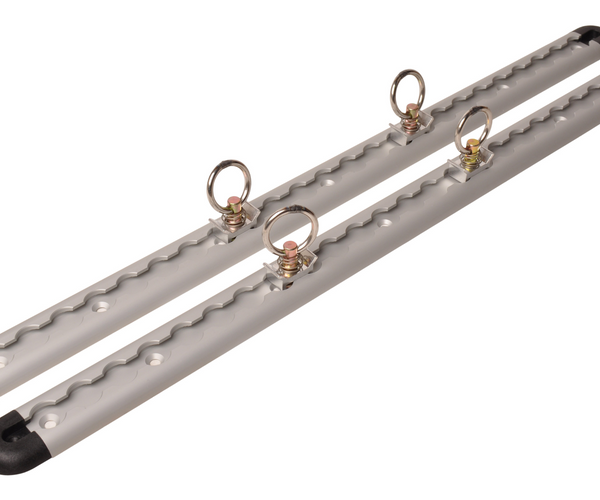 Aluminium-Airlineschienen-Set - 60 cm Länge - 45 mm Breite - 500 kg Bruchlast - 2 Stück