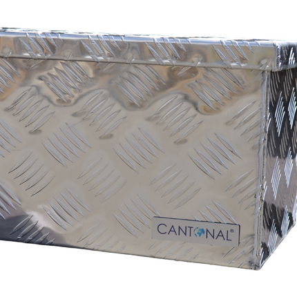 Cantonal Aluminium Deichselbox aus Riffelblech 1250x250x250 mm