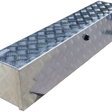 Cantonal Aluminium Deichselbox aus Riffelblech 1250x250x250 mm